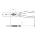 Beta Beta 1150BM - Combinatietangen - hoog verchroomd - twee componenten handgreep - 180mm Beta Beta 1150BM - Combinatietangen - hoog verchroomd - twee componenten handgreep - 180mm