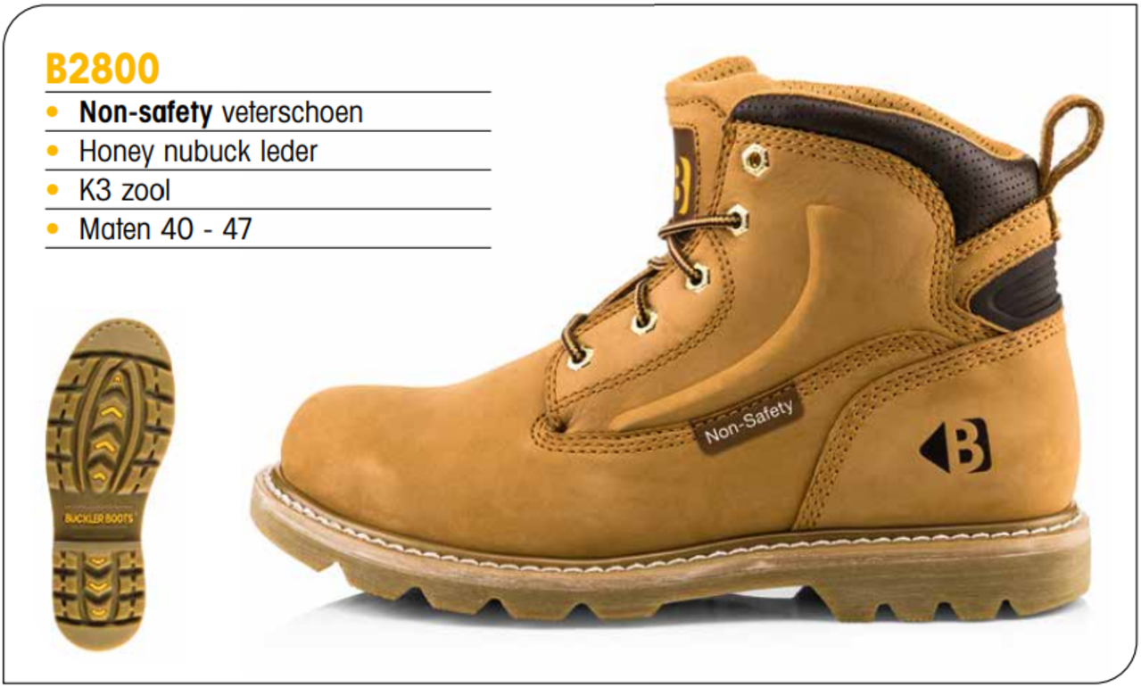 Buckler Boots Buckler Boots B2800 - Non Safety Werkschoen - Bruin Buckler Boots Buckler Boots B2800 - Non Safety Werkschoen - Bruin