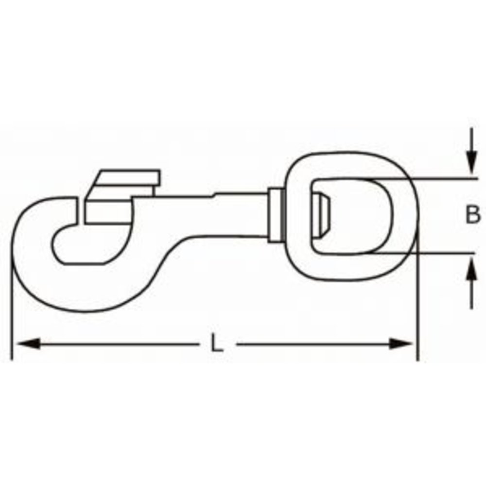 Dulimex Musketonhaak 16 mm RVS Dulimex Musketonhaak 16 mm RVS