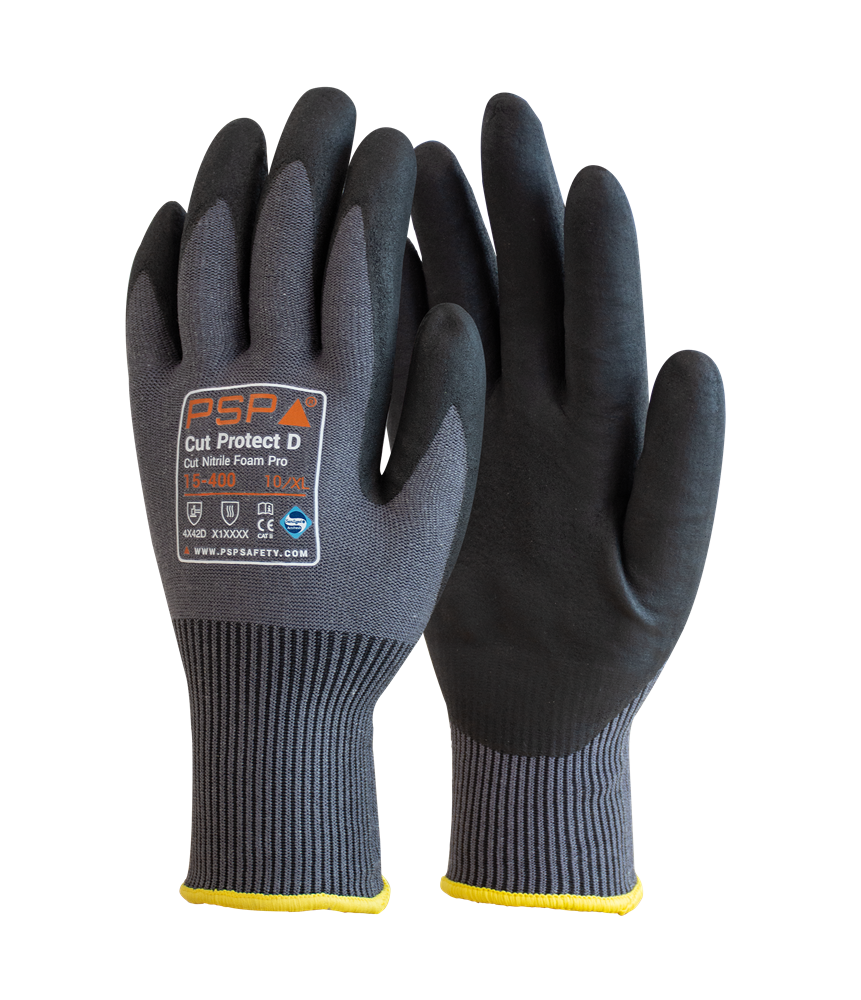 PSP PSP 15-400 Cut Protect D Cut Nitrile Foam Pro Werkhandschoen PSP PSP 15-400 Cut Protect D Cut Nitrile Foam Pro Werkhandschoen