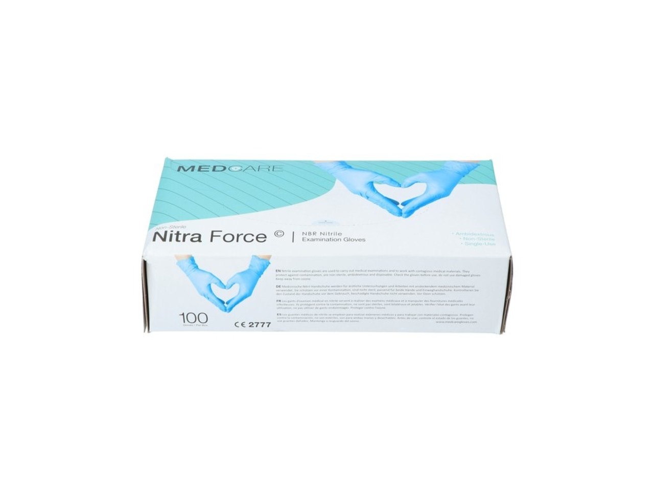 Medcare Medcare - Nitra Force - Nitril Wegwerphandschoen - Blauw Medcare Medcare - Nitra Force - Nitril Wegwerphandschoen - Blauw