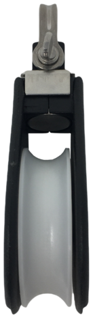 Seilflechter Seilflechter - Kunststof Éénschijfs Blok - D-sluiting - 12mm Seilflechter Seilflechter - Kunststof Éénschijfs Blok - D-sluiting - 12mm