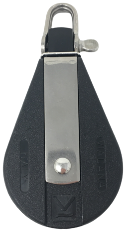 Seilflechter Seilflechter - Kunststof Éénschijfs Blok - D-sluiting - 12mm Seilflechter Seilflechter - Kunststof Éénschijfs Blok - D-sluiting - 12mm