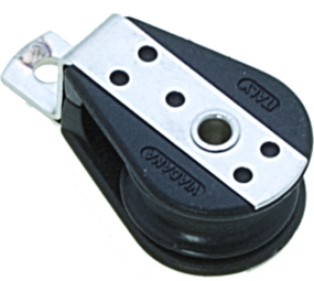 Seilflechter Seilflechter - Kunststof Éénschijfs Kogellagerblok - Holle As - 6mm Seilflechter Seilflechter - Kunststof Éénschijfs Kogellagerblok - Holle As - 6mm