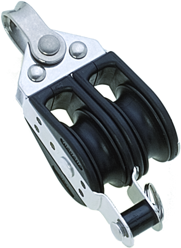 Seilflechter Seilflechter - Kunststof Tweeschijfs Kogellagerblok - Hondsvot - 8mm Seilflechter Seilflechter - Kunststof Tweeschijfs Kogellagerblok - Hondsvot - 8mm