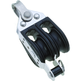 Seilflechter Seilflechter - Kunststof Tweeschijfs Kogellagerblok - Hondsvot - 8mm Seilflechter Seilflechter - Kunststof Tweeschijfs Kogellagerblok - Hondsvot - 8mm