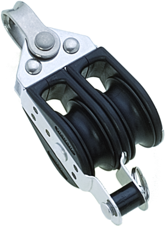 Seilflechter Seilflechter - Kunststof Tweeschijfs Kogellagerblok - Hondsvot - 8mm Seilflechter Seilflechter - Kunststof Tweeschijfs Kogellagerblok - Hondsvot - 8mm