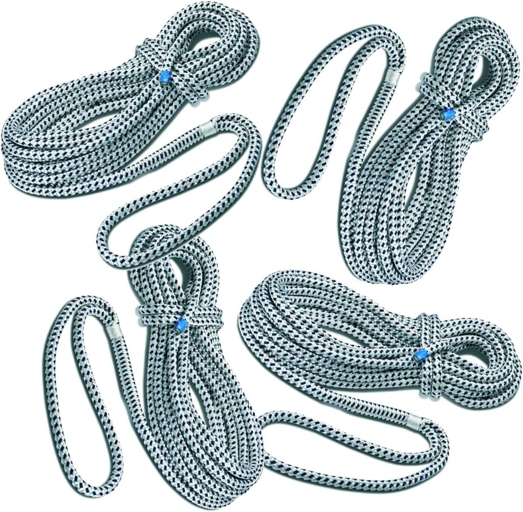 Seilflechter Seilflechter - Taifun® Polyester Landvast Set - Zwart-Wit Seilflechter Seilflechter - Taifun® Polyester Landvast Set - Zwart-Wit