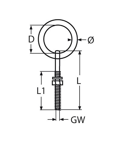 Seilflechter Seilflechter - Oogbout Met Ring - RVS A2 Seilflechter Seilflechter - Oogbout Met Ring - RVS A2