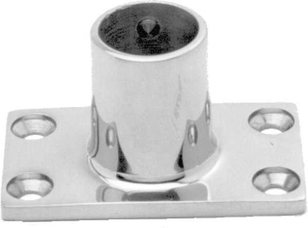 Seilflechter Seilflechter -  Railingvoet - 90 graden - Rechthoek - 22mm - RVS Seilflechter Seilflechter -  Railingvoet - 90 graden - Rechthoek - 22mm - RVS