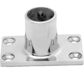 Seilflechter Seilflechter -  Railingvoet - 90 graden - Rechthoek - 25mm - RVS Seilflechter Seilflechter -  Railingvoet - 90 graden - Rechthoek - 25mm - RVS