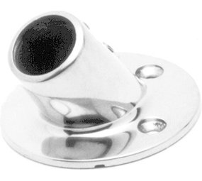 Seilflechter Seilflechter -  Railingvoet - 60 graden - Rond - 22mm - RVS Seilflechter Seilflechter -  Railingvoet - 60 graden - Rond - 22mm - RVS