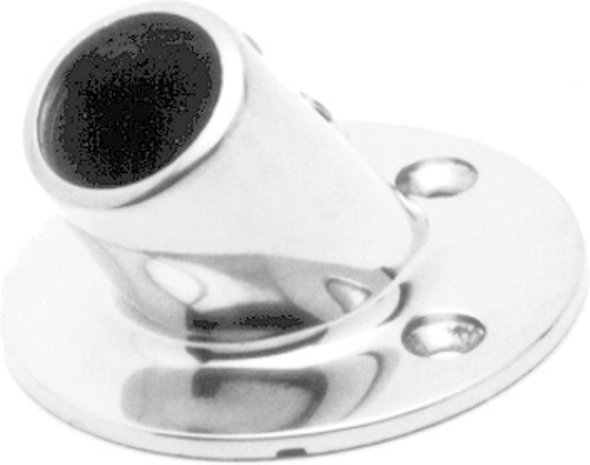Seilflechter Seilflechter -  Railingvoet - 60 graden - Rond - 22mm - RVS Seilflechter Seilflechter -  Railingvoet - 60 graden - Rond - 22mm - RVS