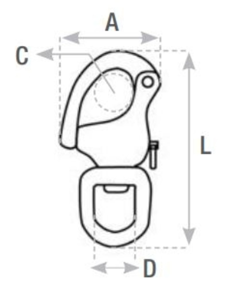 Seilflechter Seilflechter -  Snapsluiting - Warteloog - RVS