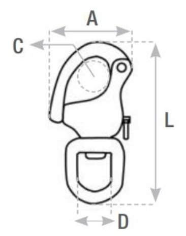 Seilflechter Seilflechter -  Snapsluiting - Warteloog - RVS