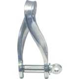 Seilflechter Seilflechter - D-sluiting - Gedraaid - Plat - 4mm - RVS Seilflechter Seilflechter - D-sluiting - Gedraaid - Plat - 4mm - RVS