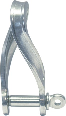 Seilflechter Seilflechter - D-sluiting - Gedraaid - Plat - 4mm - RVS Seilflechter Seilflechter - D-sluiting - Gedraaid - Plat - 4mm - RVS