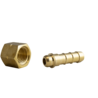 Insteeknippel zuurstof met wartel 1/4" Insteeknippel zuurstof met wartel 1/4"