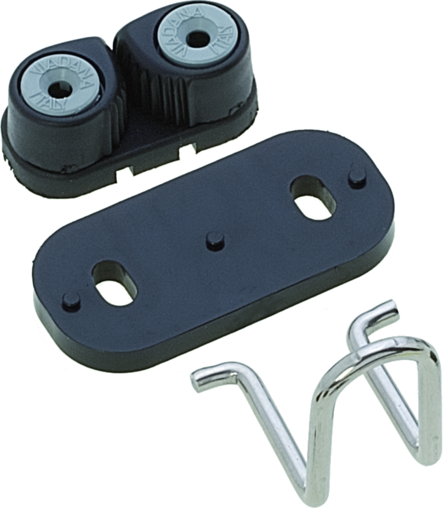 Seilflechter Seilflechter - Carbon Schootklem met RVS geleider - 6-13mm - Zwart Seilflechter Seilflechter - Carbon Schootklem met RVS geleider - 6-13mm - Zwart