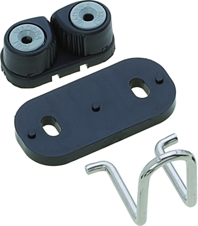 Seilflechter Seilflechter - Carbon Schootklem met RVS geleider - 6-13mm - Zwart Seilflechter Seilflechter - Carbon Schootklem met RVS geleider - 6-13mm - Zwart