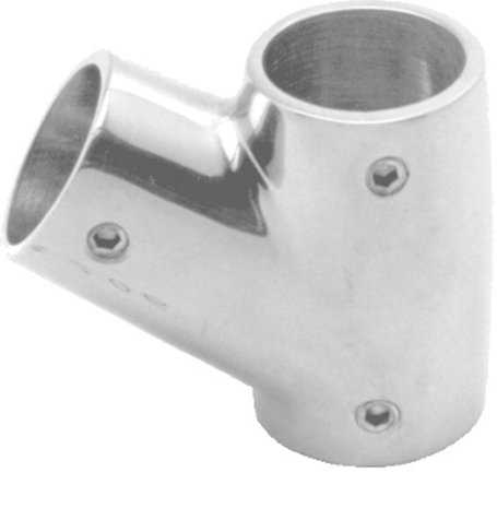Seilflechter Seilflechter - Railing T-Stuk - 60 Graden - RVS - 22mm - Rechts Seilflechter Seilflechter - Railing T-Stuk - 60 Graden - RVS - 22mm - Rechts