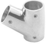 Seilflechter Seilflechter - Railing T-Stuk - 60 Graden - RVS - 22mm - Links Seilflechter Seilflechter - Railing T-Stuk - 60 Graden - RVS - 22mm - Links