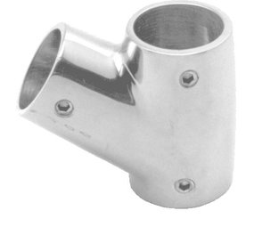 Seilflechter Seilflechter - Railing T-Stuk - 60 Graden - RVS - 22mm - Links Seilflechter Seilflechter - Railing T-Stuk - 60 Graden - RVS - 22mm - Links