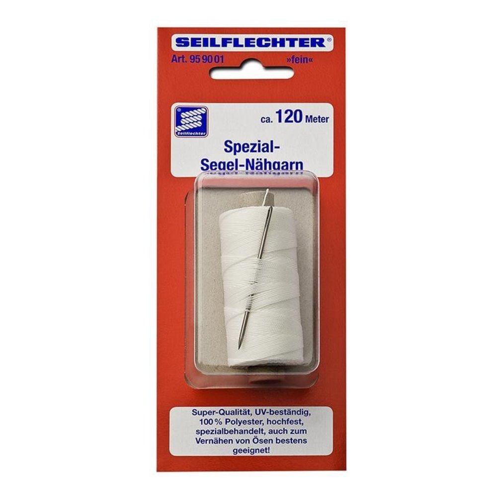 Seilflechter Seilflechter - Zeilgaren - 0,4mm x 120m - Met Naald Seilflechter Seilflechter - Zeilgaren - 0,4mm x 120m - Met Naald