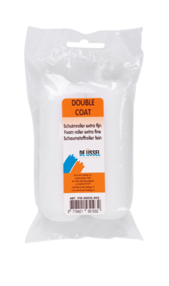 De IJssel Coatings De IJssel Coatings - Double Coat Schuimrol - Extra Fijn - 2 Stuks