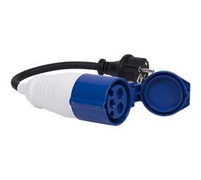 Belson Belson CEE verloopsnoer 20cm stekker met Contra CEE stekker Belson Belson CEE verloopsnoer 20cm stekker met Contra CEE stekker