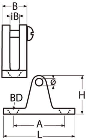 Seilflechter Seilflechter -  Buiskapbeslag Dekplaat 90° Met Schroef - RVS A4 Seilflechter Seilflechter -  Buiskapbeslag Dekplaat 90° Met Schroef - RVS A4
