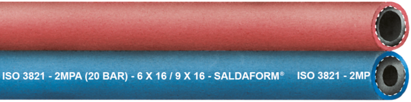 Baggerman Twin-Hose - Snijbranderslang - Tweelingslang - 6x9mm - Rood/Blauw Baggerman Twin-Hose - Snijbranderslang - Tweelingslang - 6x9mm - Rood/Blauw