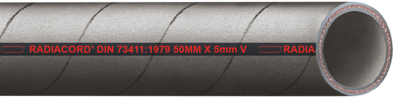 Baggerman Radiacord - Koelwaterslang - Zwart Baggerman Radiacord - Koelwaterslang - Zwart