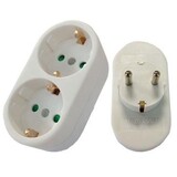 TBT TBT - Tweewegstekker Met Randaarde - Wit - Verticaal TBT TBT - Tweewegstekker Met Randaarde - Wit - Verticaal