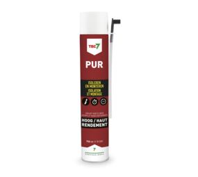 Tec7 Tec7 - PUR - Isolatie & Montageschuim - Aerosol 750ml Tec7 Tec7 - PUR - Isolatie & Montageschuim - Aerosol 750ml
