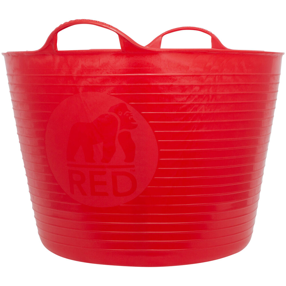 Red Gorilla® Tubtrug - Flexibele kuip - 38L Large Red Gorilla® Tubtrug - Flexibele kuip - 38L Large
