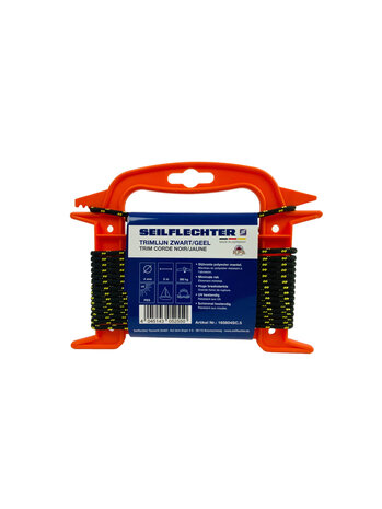 Seilflechter Seilflechter - Trimm-Lijn - Zwart/Geel - 4mm Seilflechter Seilflechter - Trimm-Lijn - Zwart/Geel - 4mm
