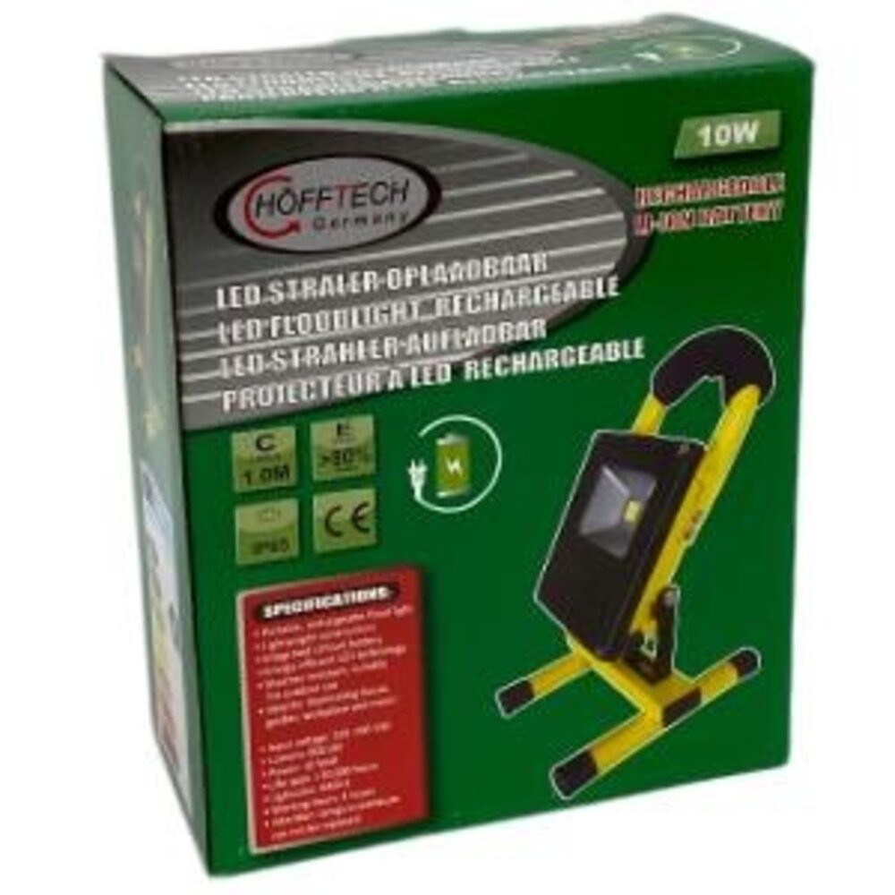 V-tac Höfftech - LED Accu Bouwlamp - 10W - 6400K - 600lm - IP65 - Geel V-tac Höfftech - LED Accu Bouwlamp - 10W - 6400K - 600lm - IP65 - Geel