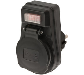 Brennenstuhl Brennenstuhl - Randaarde adapterstekker voor buiten - IP44 - 1508280001 Brennenstuhl Brennenstuhl - Randaarde adapterstekker voor buiten - IP44 - 1508280001