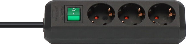 Brennenstuhl Brennenstuhl - Eco-line - Stekkerdoos - 3-voudig - 3m Kabel - Zwart - 1152300400 Brennenstuhl Brennenstuhl - Eco-line - Stekkerdoos - 3-voudig - 3m Kabel - Zwart - 1152300400