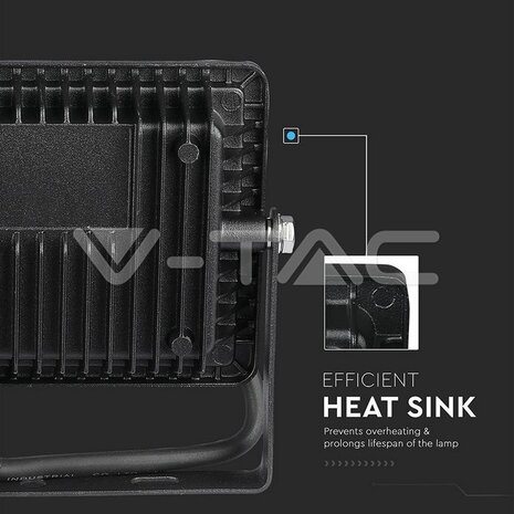 V-tac V-TAC - LED Bouwlamp - 20W - 4000K - 1600lm - IP65 - Zwart V-tac V-TAC - LED Bouwlamp - 20W - 4000K - 1600lm - IP65 - Zwart
