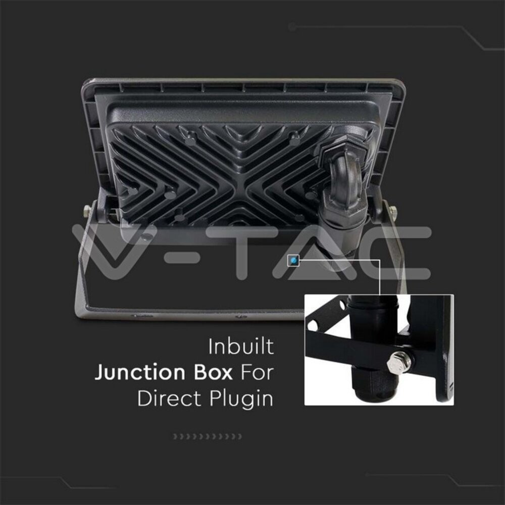 V-tac V-TAC - LED Bouwlamp - 30W - 3000K - 2340lm - IP65 - Zwart V-tac V-TAC - LED Bouwlamp - 30W - 3000K - 2340lm - IP65 - Zwart