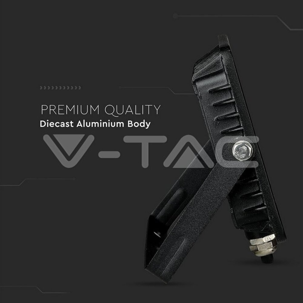 V-tac V-TAC - LED Bouwlamp - 30W - 6400K - 2400lm - IP65 - Zwart V-tac V-TAC - LED Bouwlamp - 30W - 6400K - 2400lm - IP65 - Zwart