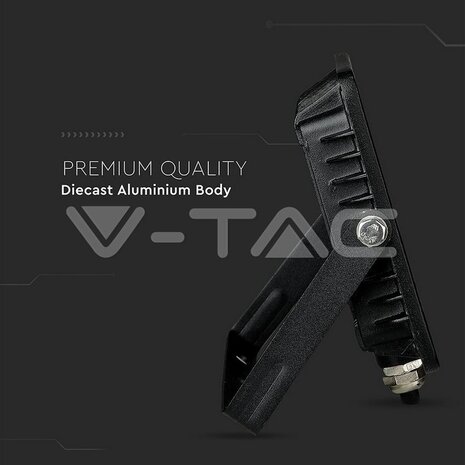 V-tac V-TAC - LED Bouwlamp - 30W - 6400K - 2400lm - IP65 - Zwart V-tac V-TAC - LED Bouwlamp - 30W - 6400K - 2400lm - IP65 - Zwart
