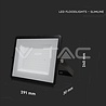 V-tac V-TAC - LED Bouwlamp - 100W - 6500K - 18500lm - IP65 - Zwart V-tac V-TAC - LED Bouwlamp - 100W - 6500K - 18500lm - IP65 - Zwart