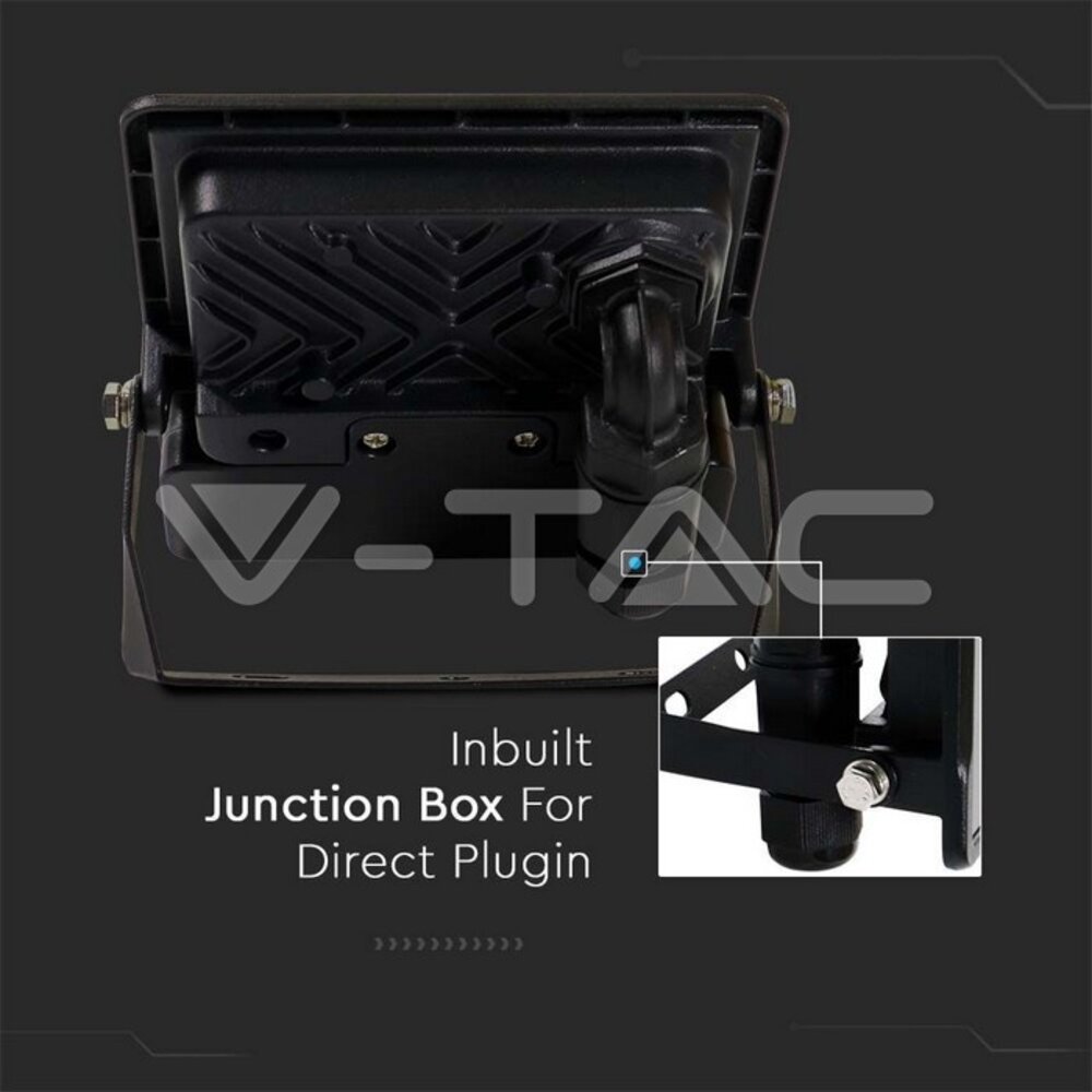 V-tac V-TAC - LED Bouwlamp - Bewegingssensor - 30W - 6500K - 2340lm - IP65 - Zwart V-tac V-TAC - LED Bouwlamp - Bewegingssensor - 30W - 6500K - 2340lm - IP65 - Zwart