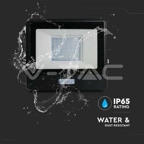 V-tac V-TAC - LED Bouwlamp - Bewegingssensor - 30W - 6500K - 2340lm - IP65 - Zwart V-tac V-TAC - LED Bouwlamp - Bewegingssensor - 30W - 6500K - 2340lm - IP65 - Zwart