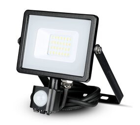 V-tac V-TAC - LED Bouwlamp - Bewegingssensor - 20W - 6400K - 1600lm - IP65 - Zwart V-tac V-TAC - LED Bouwlamp - Bewegingssensor - 20W - 6400K - 1600lm - IP65 - Zwart