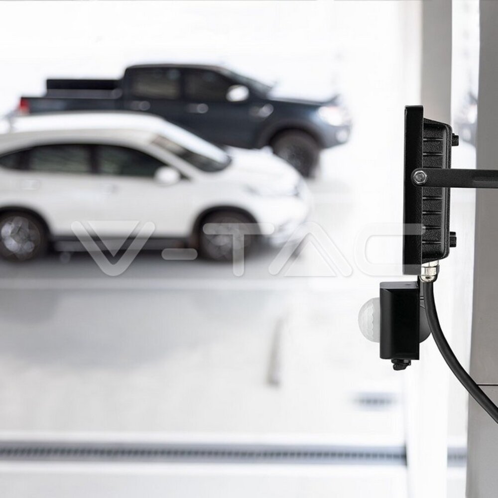 V-tac V-TAC - LED Bouwlamp - Bewegingssensor - 20W - 6400K - 1600lm - IP65 - Zwart V-tac V-TAC - LED Bouwlamp - Bewegingssensor - 20W - 6400K - 1600lm - IP65 - Zwart