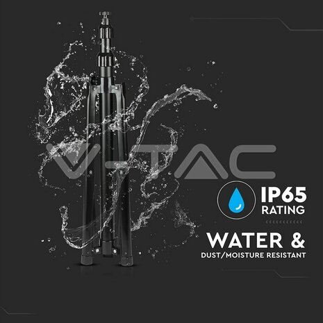 V-tac V-TAC - Driepoot Statief - Geschikt voor LED bouwlampen - 150cm - Zwart V-tac V-TAC - Driepoot Statief - Geschikt voor LED bouwlampen - 150cm - Zwart